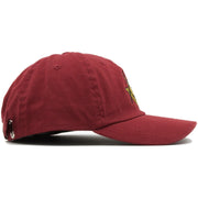 The Free Masons Illuminati Dad Hat is solid maroon and made of 100% cotton.